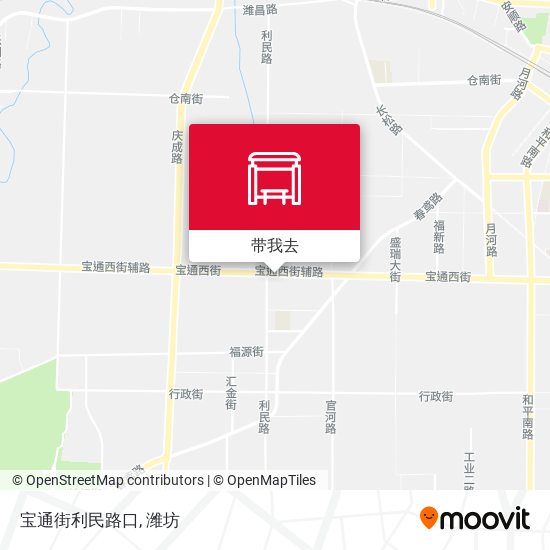 宝通街利民路口地图
