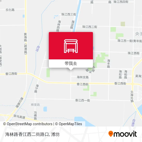 海林路香江西二街路口地图