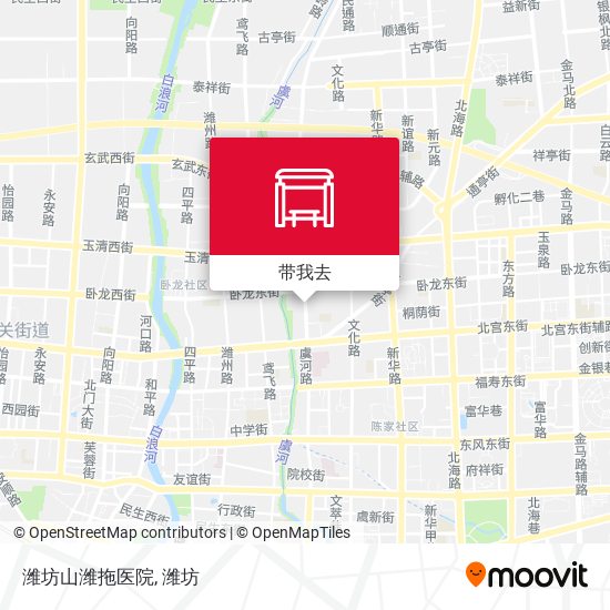 潍坊山潍拖医院地图