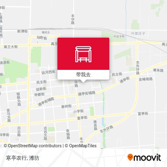 寒亭农行地图