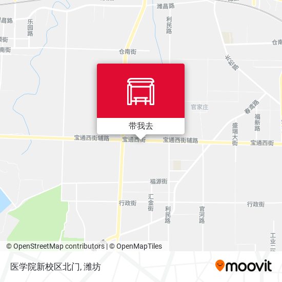 医学院新校区北门地图