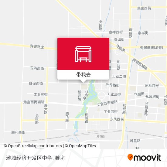 潍城经济开发区中学地图