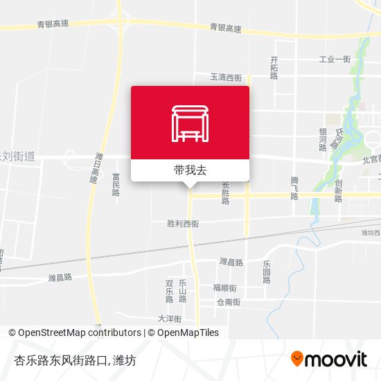 杏乐路东风街路口地图