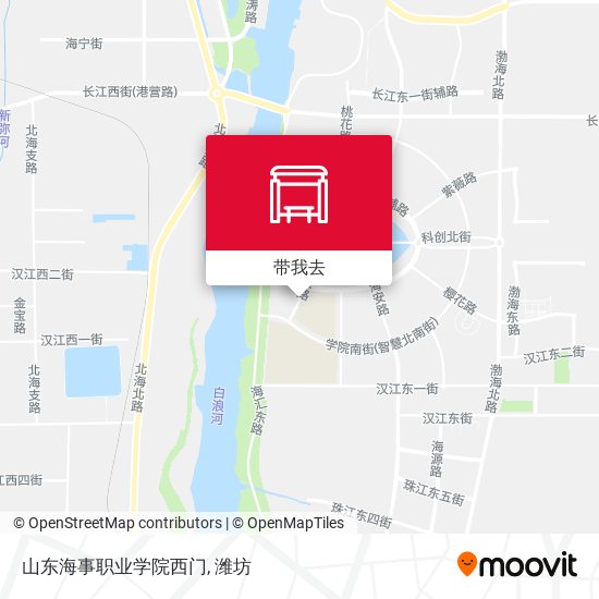 山东海事职业学院西门地图