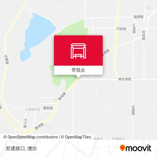 郑通路口地图