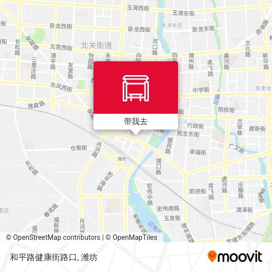 和平路健康街路口地图