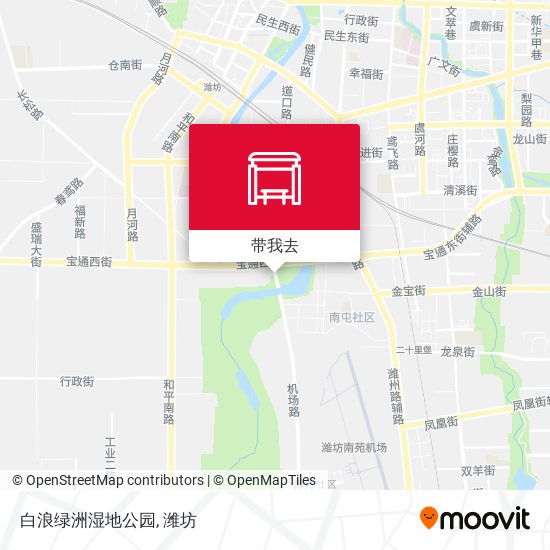 白浪绿洲湿地公园地图