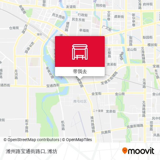 潍州路宝通街路口地图