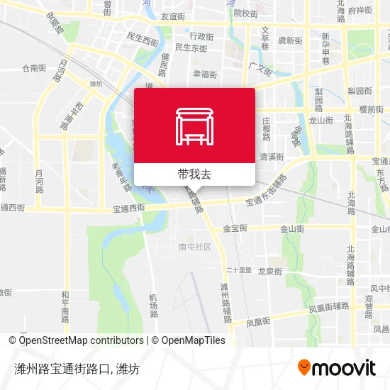 潍州路宝通街路口地图