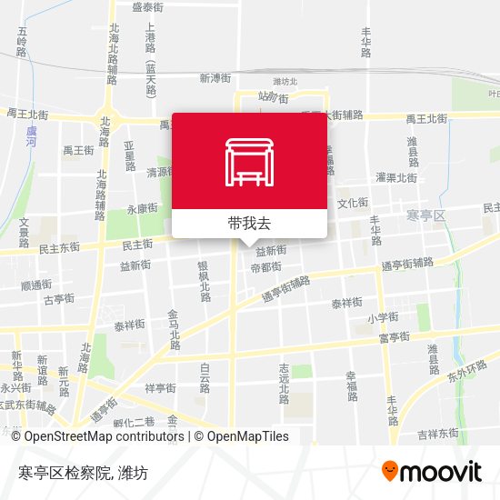 寒亭区检察院地图