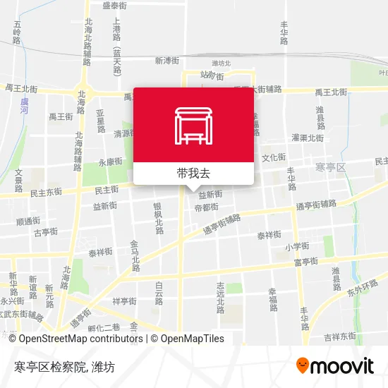 寒亭区检察院地图