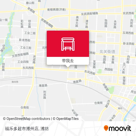 福乐多超市潍州店地图