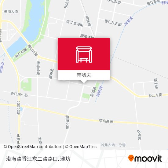 渤海路香江东二路路口地图