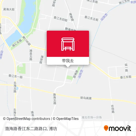 渤海路香江东二路路口地图