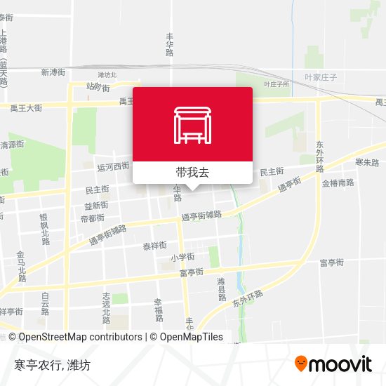 寒亭农行地图