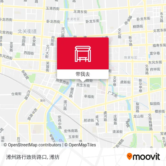 潍州路行政街路口地图