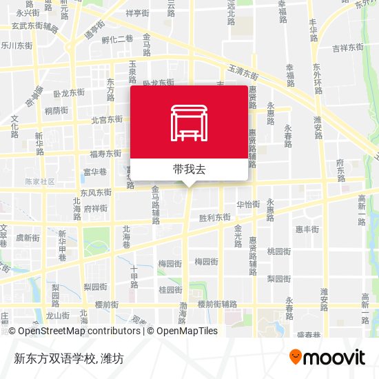 新东方双语学校地图