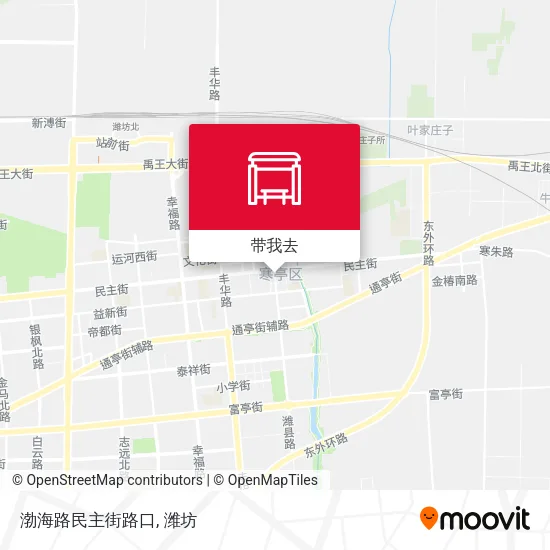 渤海路民主街路口地图