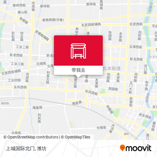 上城国际北门地图