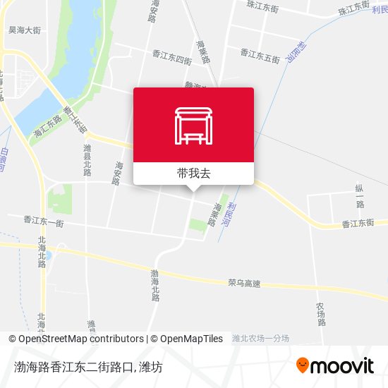 渤海路香江东二街路口地图