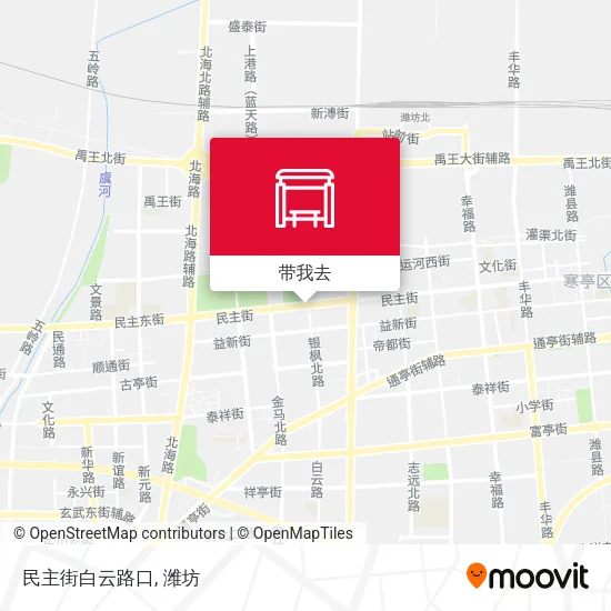 民主街白云路口地图