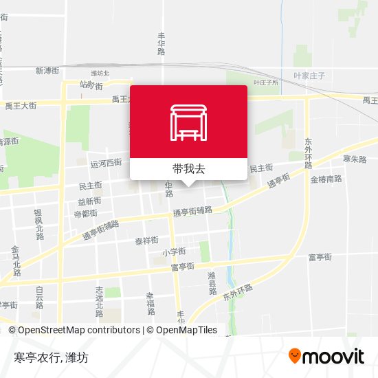 寒亭农行地图
