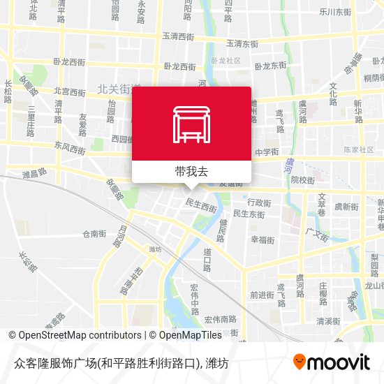 众客隆服饰广场(和平路胜利街路口)地图