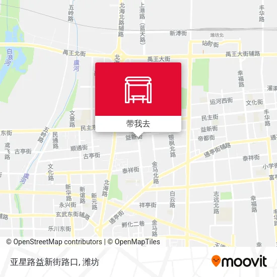 亚星路益新街路口地图