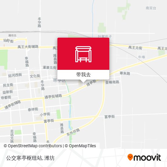 公交寒亭枢纽站地图