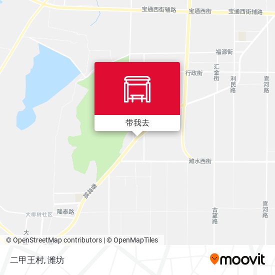 二甲王村地图