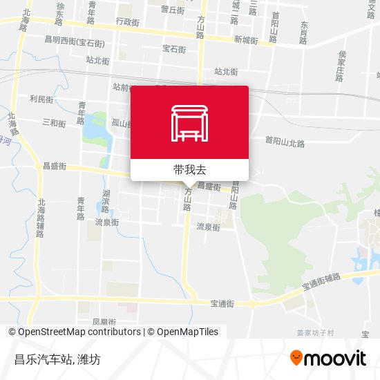 昌乐汽车站地图