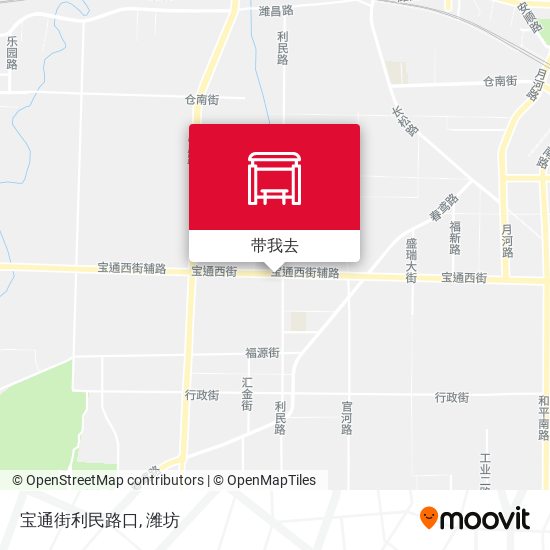 宝通街利民路口地图