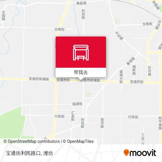 宝通街利民路口地图