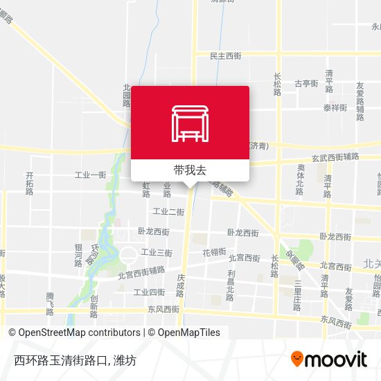 西环路玉清街路口地图