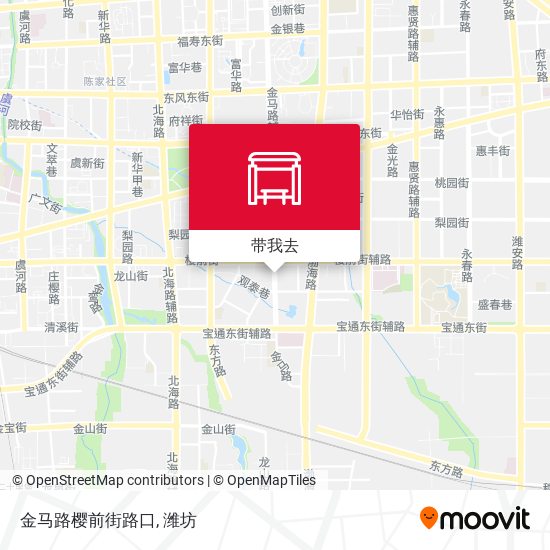 金马路樱前街路口地图