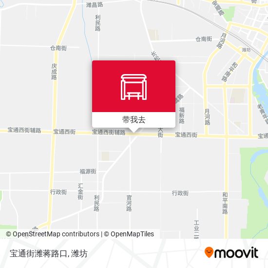 宝通街潍蒋路口地图