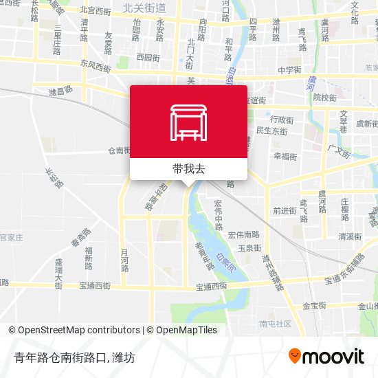 青年路仓南街路口地图