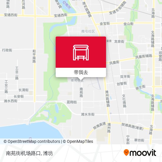 南苑街机场路口地图