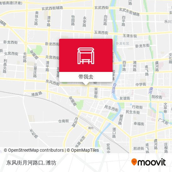 东风街月河路口地图