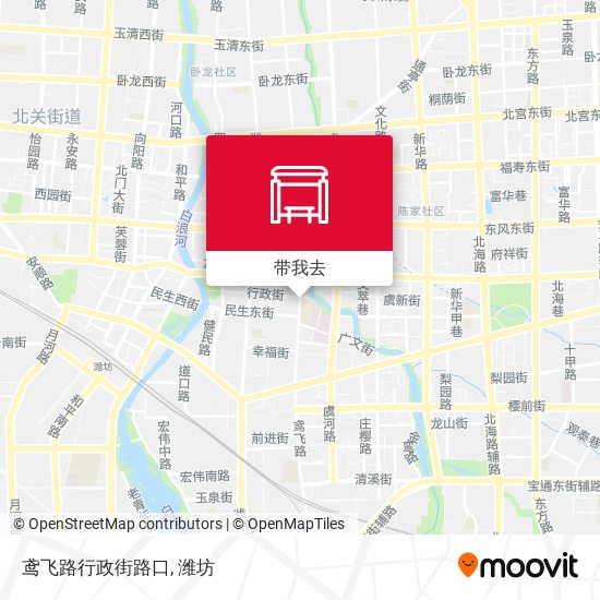 鸢飞路行政街路口地图