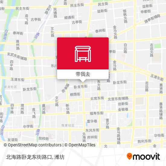 北海路卧龙东街路口地图