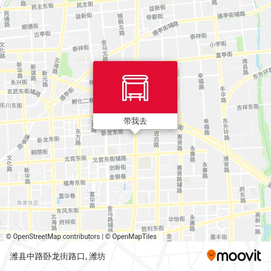 潍县中路卧龙街路口地图