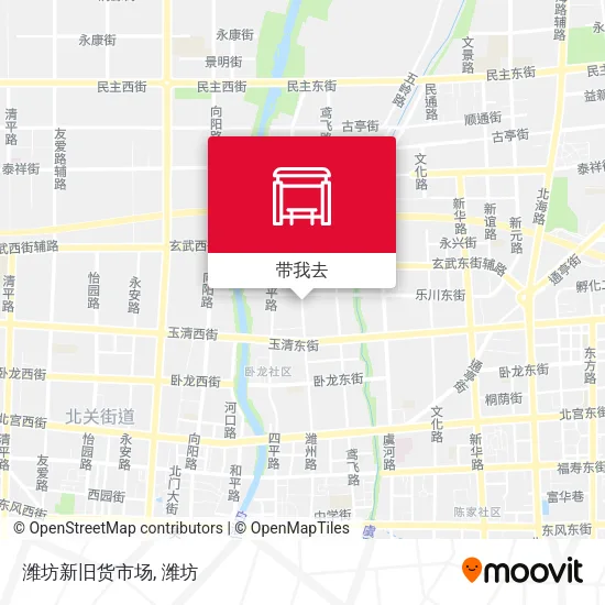潍坊新旧货市场地图