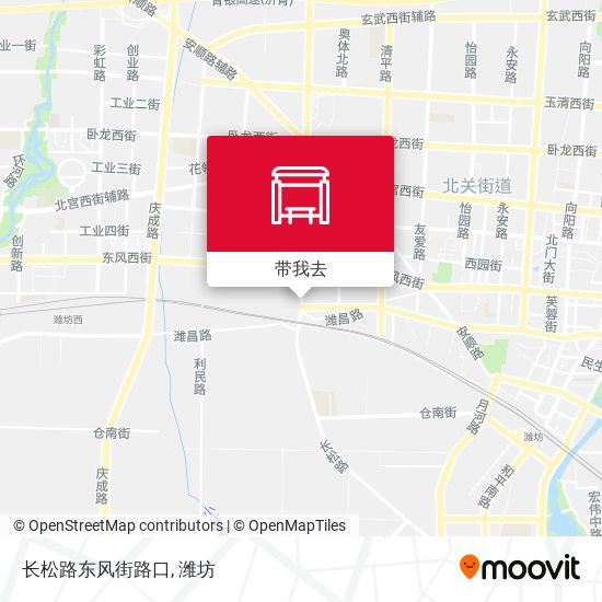 长松路东风街路口地图
