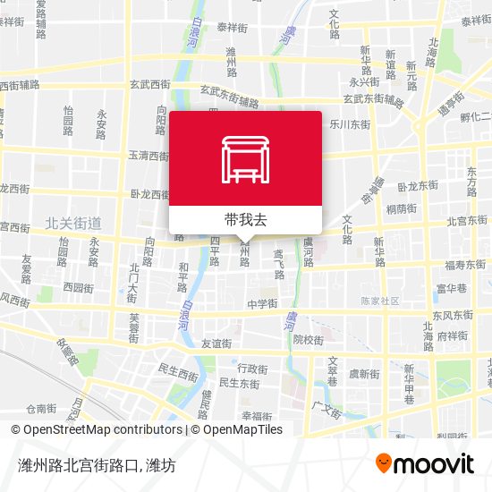 潍州路北宫街路口地图