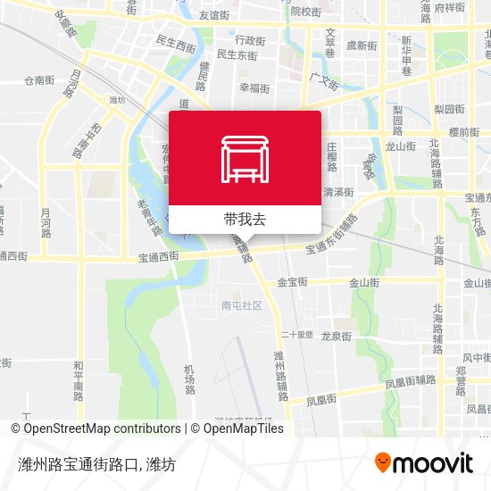 潍州路宝通街路口地图