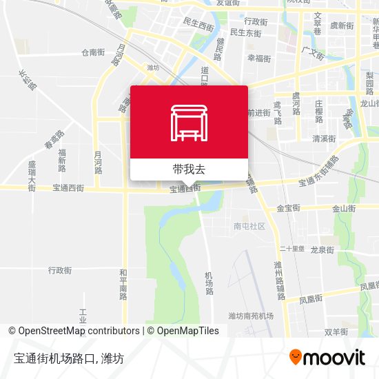 宝通街机场路口地图