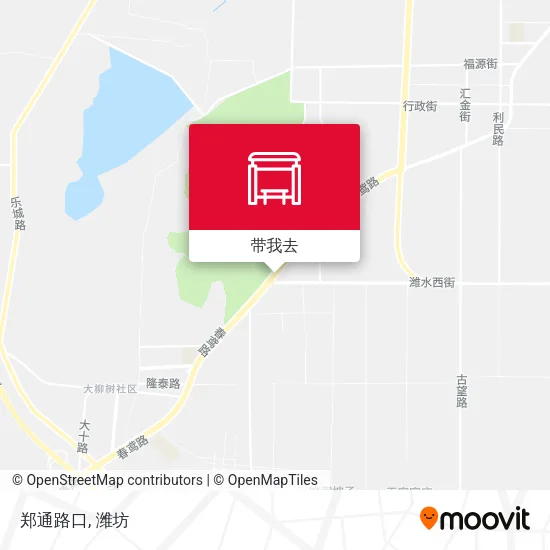 郑通路口地图