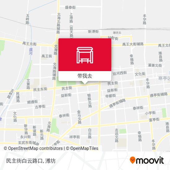 民主街白云路口地图