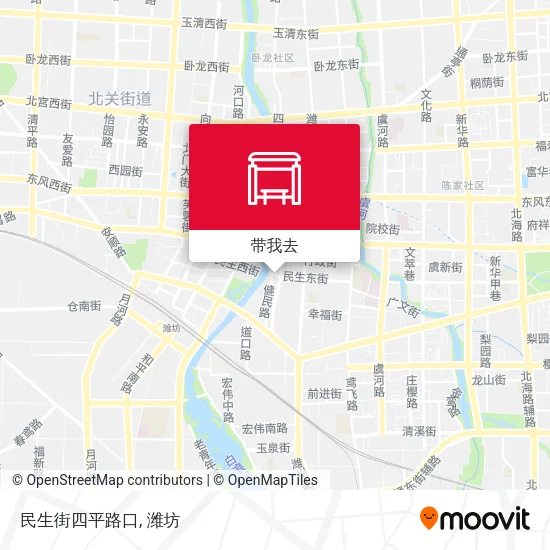 民生街四平路口地图
